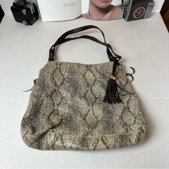 Stella & Dot Python shoulder Handbag - Picture 1 of 10